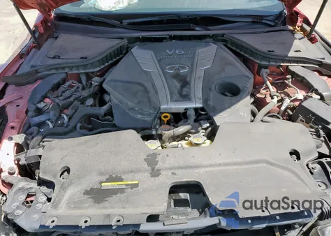 2017 Infiniti Q50 Red Sport 400 из США, поврежденный, VIN JN1FV7AP5HM850472